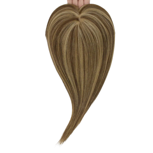 Glitera hair topper #P4/27 Medium Brown with Honey Blonde