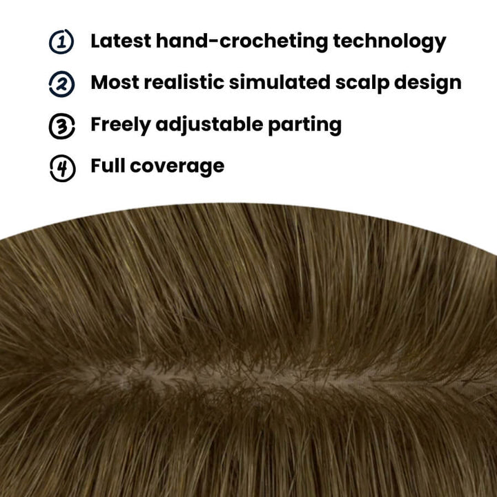 Livia Hair Topper #6 Light Brown