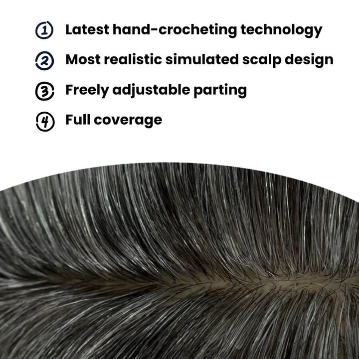 Livia Hair Topper #Dark Grey